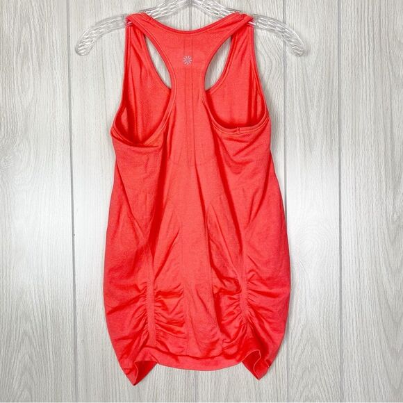 Athleta | Neon Orange Fastest Track Racer Back Tank Top Size Medium - Picture 2 of 10